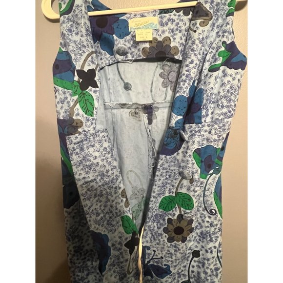 Vintage 70s Penneys Hawaii Women’s Floral Button Front Floral Maxi Dress Size 8 - Picture 6 of 11